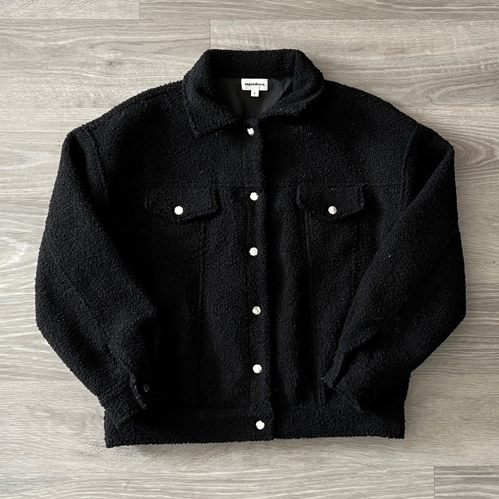 Revolve Superdown Margot Oversized Jacket, Size S… - image 5